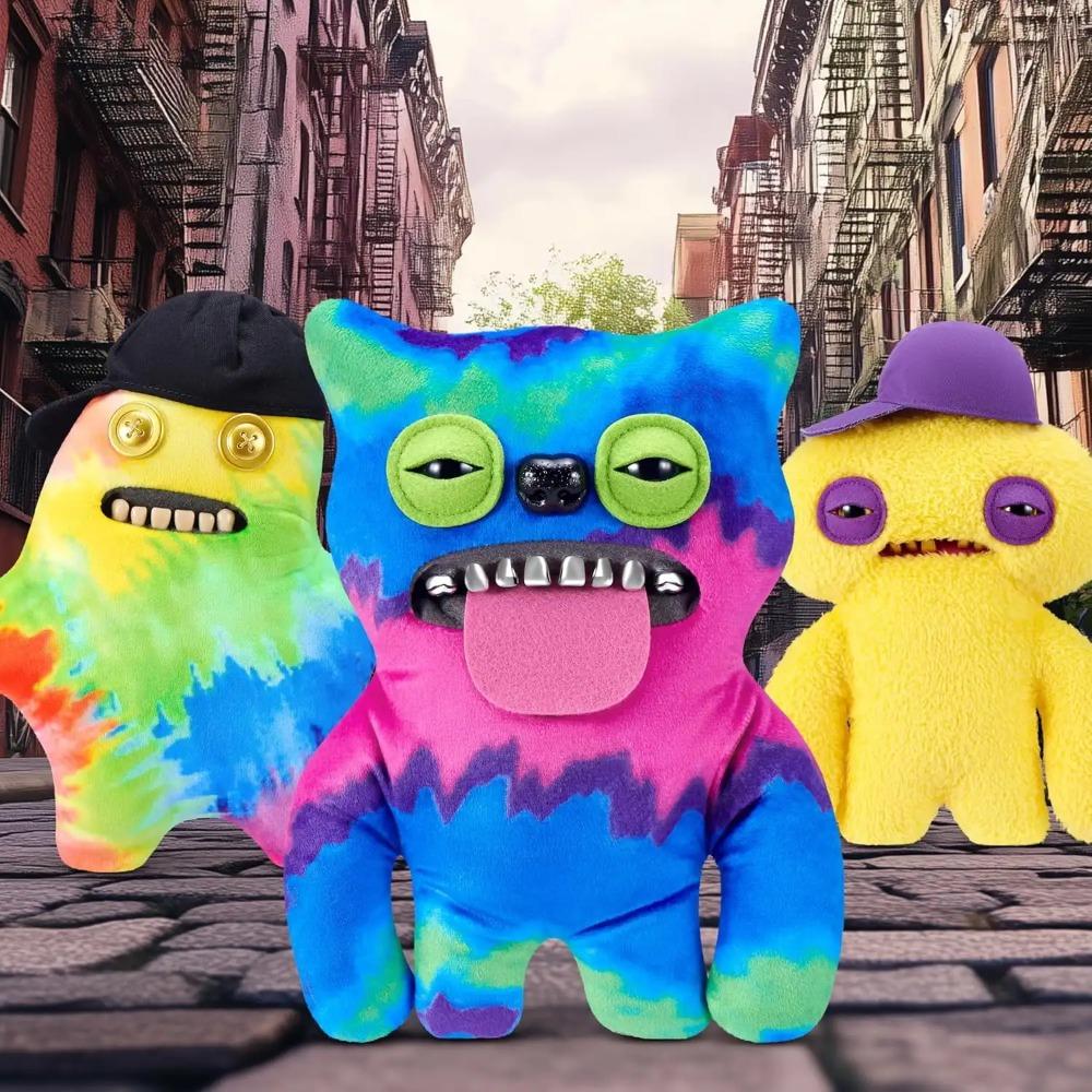 Fuggler Fugg Life Peluche Giocattoli Denti Brutti Divertenti Mostro Giocattolo Morbido con Denti Simili a Quelli Umani 9 Pollici Peluche da Collezione Morbido
