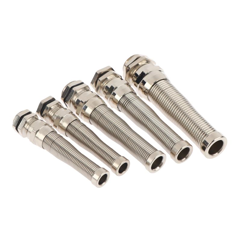 Electrical Nickel Plated Brass Cable Gland Waterproof Strain Relief Anti Bending for 8mm10mm Wire Clips Offices