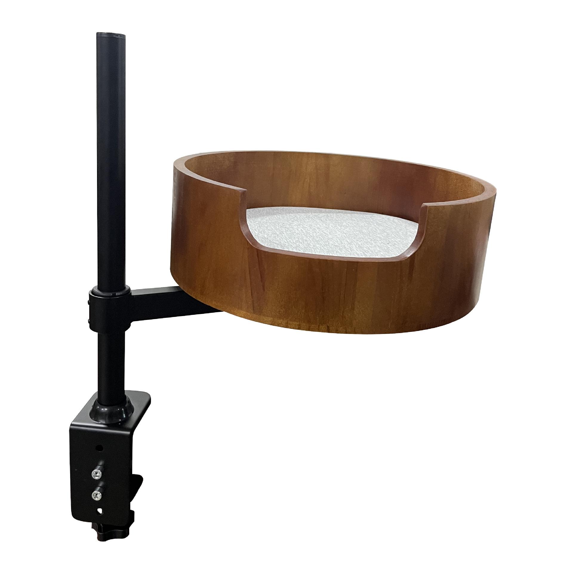 

Desktop Floating Cats Bed Solid Wood Cat Nest with 35cm Inner Diameter Space-Saving Pet Climbing Frame Stylish Cat Furniture Inner diameter 35cm