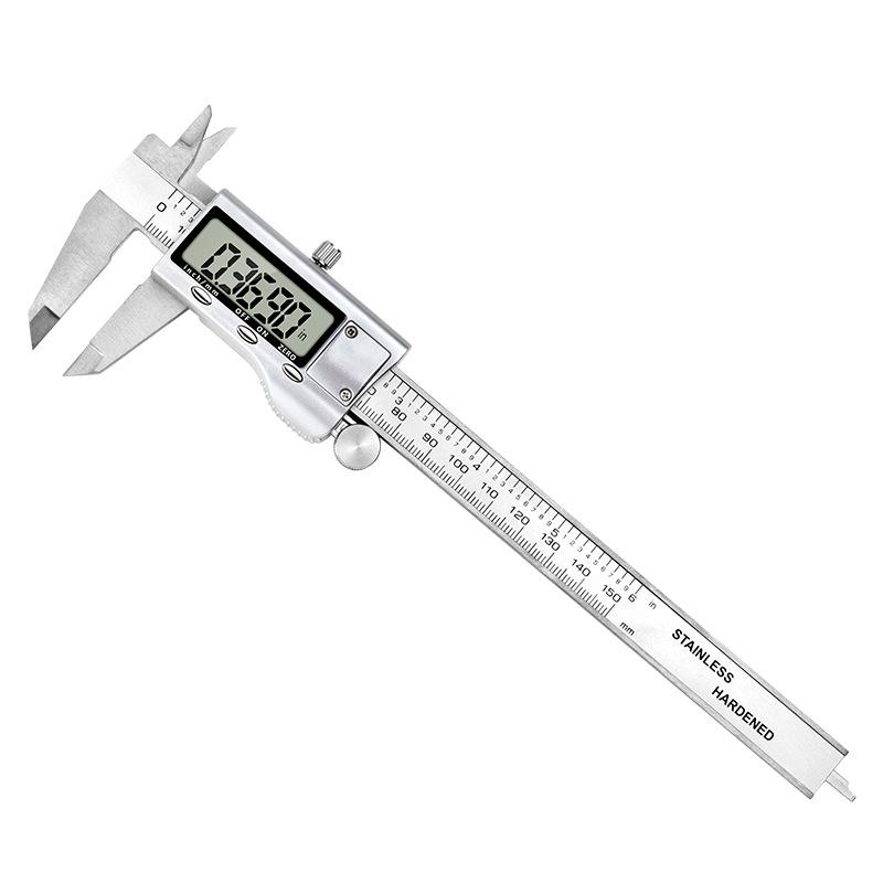 150mm Digital Vernier Caliper - Multi-purpose Metric/Inch Electronic Measuring Tool Zinc Alloy Digital Caliper 0-150mm