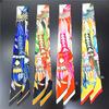 Europe Fashion New Animal Feather Pattern Ladies Leisure Decoration Twill Long Strip Streamer Silk Scarf Tie Bind a Bag Ribbon