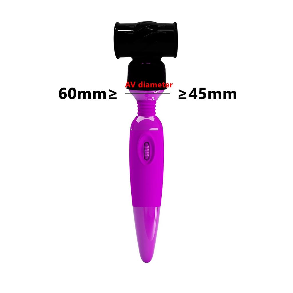 New Style Male Penis Masturbator AV Massager Vibrator Cap Magic Wand Massager Stick Head Delay Time Attachment Sex Toys For Men