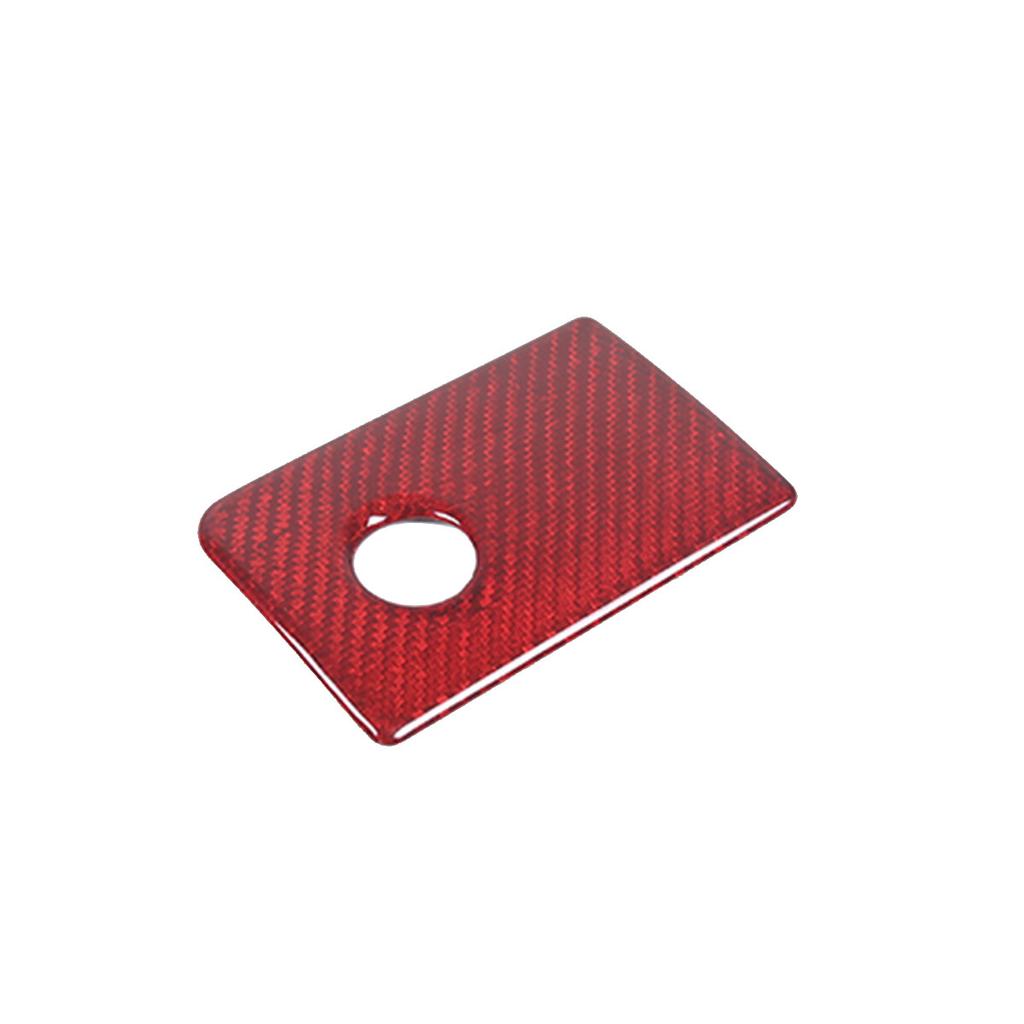 Red Real Carbon Fiber Headlight Button Frame Cover Trim For Benz G Class 04-18