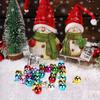 50Pcs Small Metal Bell Colourful Paint Christmas Jingle Bells Key Pendant Party DIY Beads
