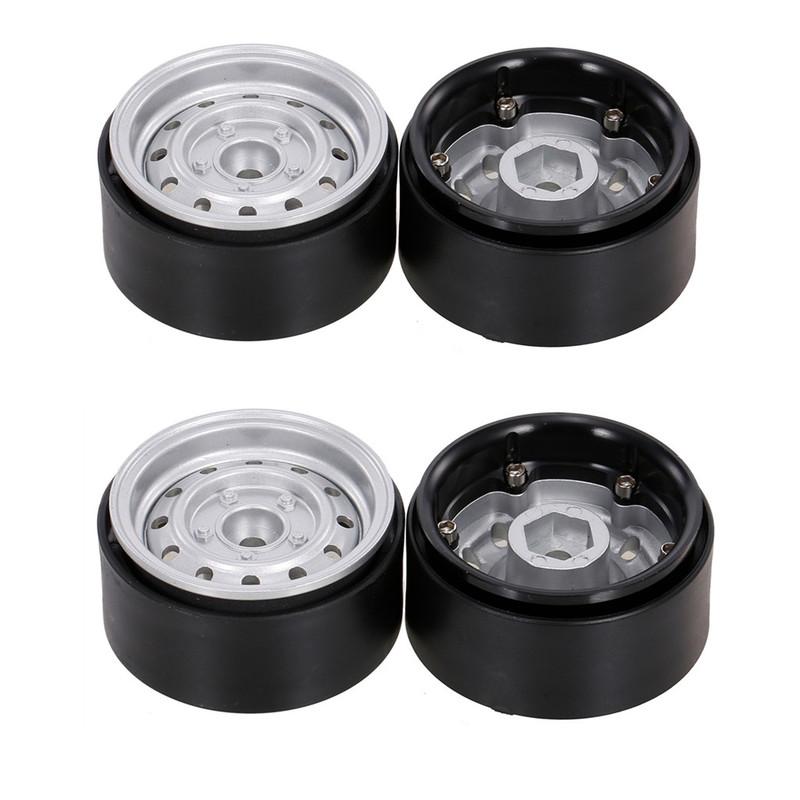Deep Dish 1.9" Metal Beadlock Wheel Hub Rim for 1/10 RC Crawler Axial SCX10 II III 90046 MST RGT YIKONG Traxxas TRX4 RC4WD D90