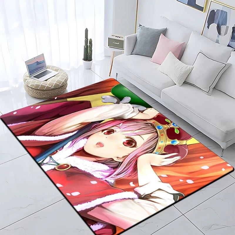 Hot Anime SAO Sword Art Online Modern House Living Room Floor Matte Bedroom Carpet Poster Mat Pattern Decorative Square Rug Gift