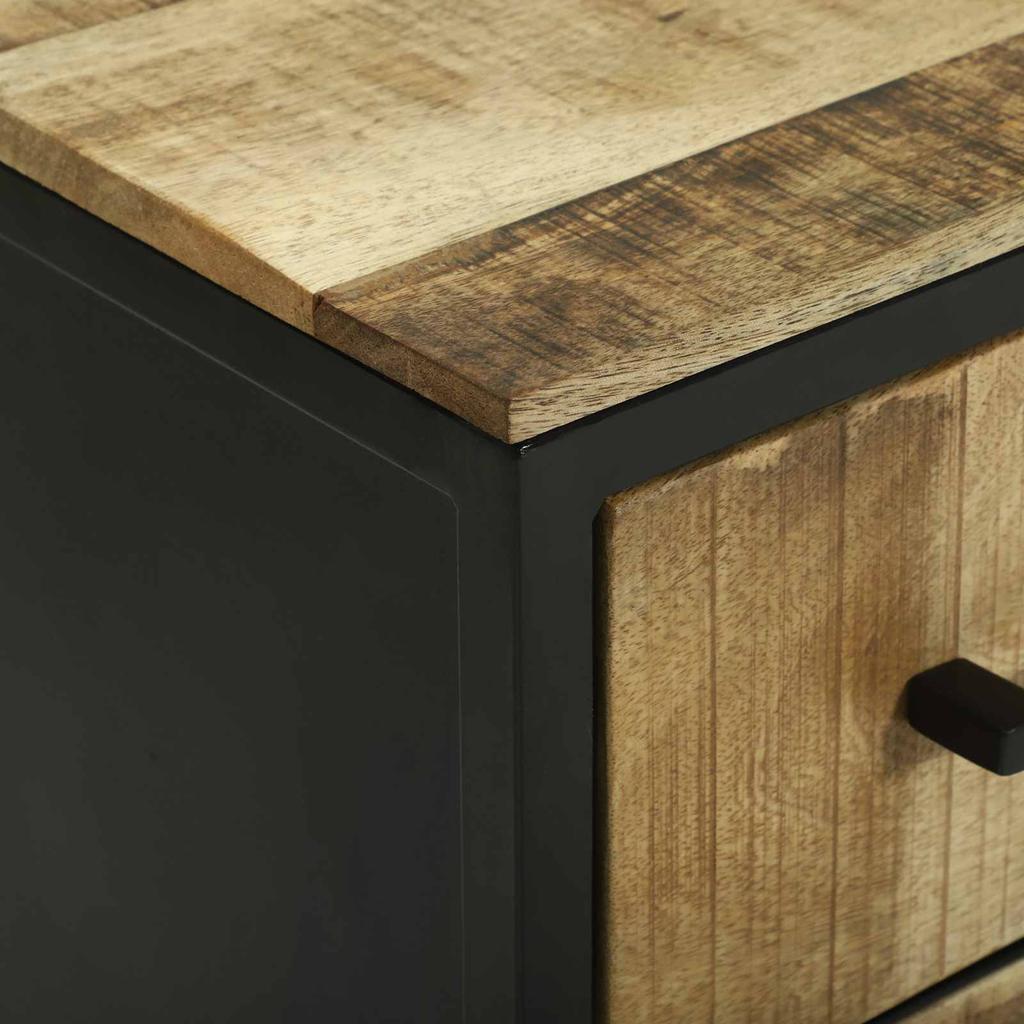 Sideboard with Drawers 70 x 35 x 70 cm Solid Mango Wood