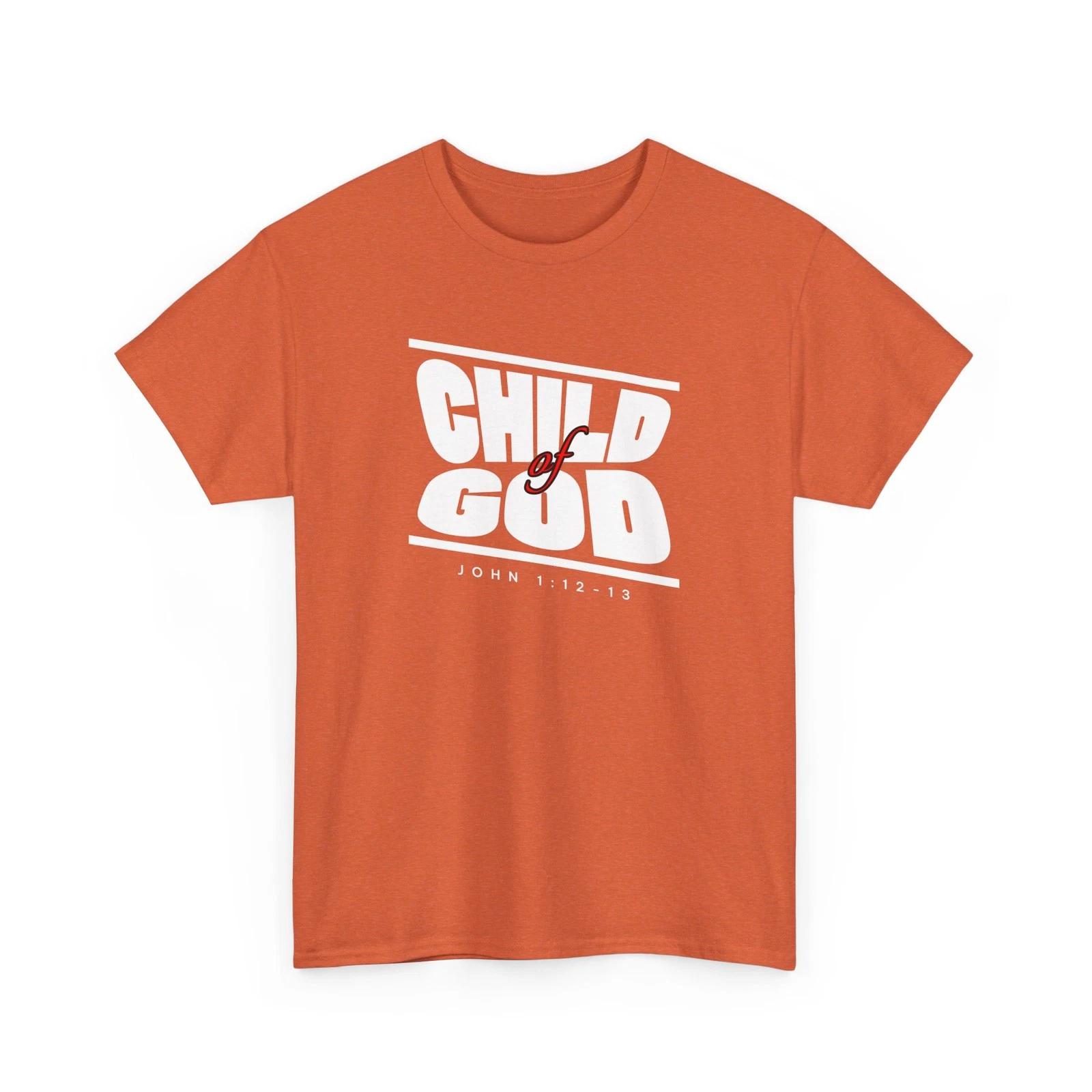 Child Of God Christian Bible Verse T-Shirt – John 1:12-13 XL