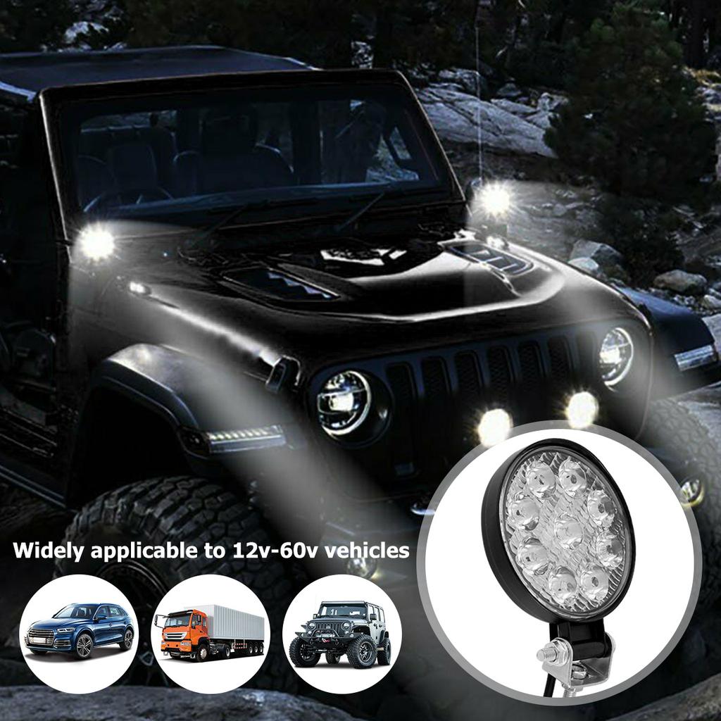 2 szt. LED Światło Robocze 480W Samochód Ciężarówka LED Reflektor Okrągłe Światła LED 6000K 5000LM Reflektor do Jazdy Terenowej Auto SUV Światła do Jazdy Gorące