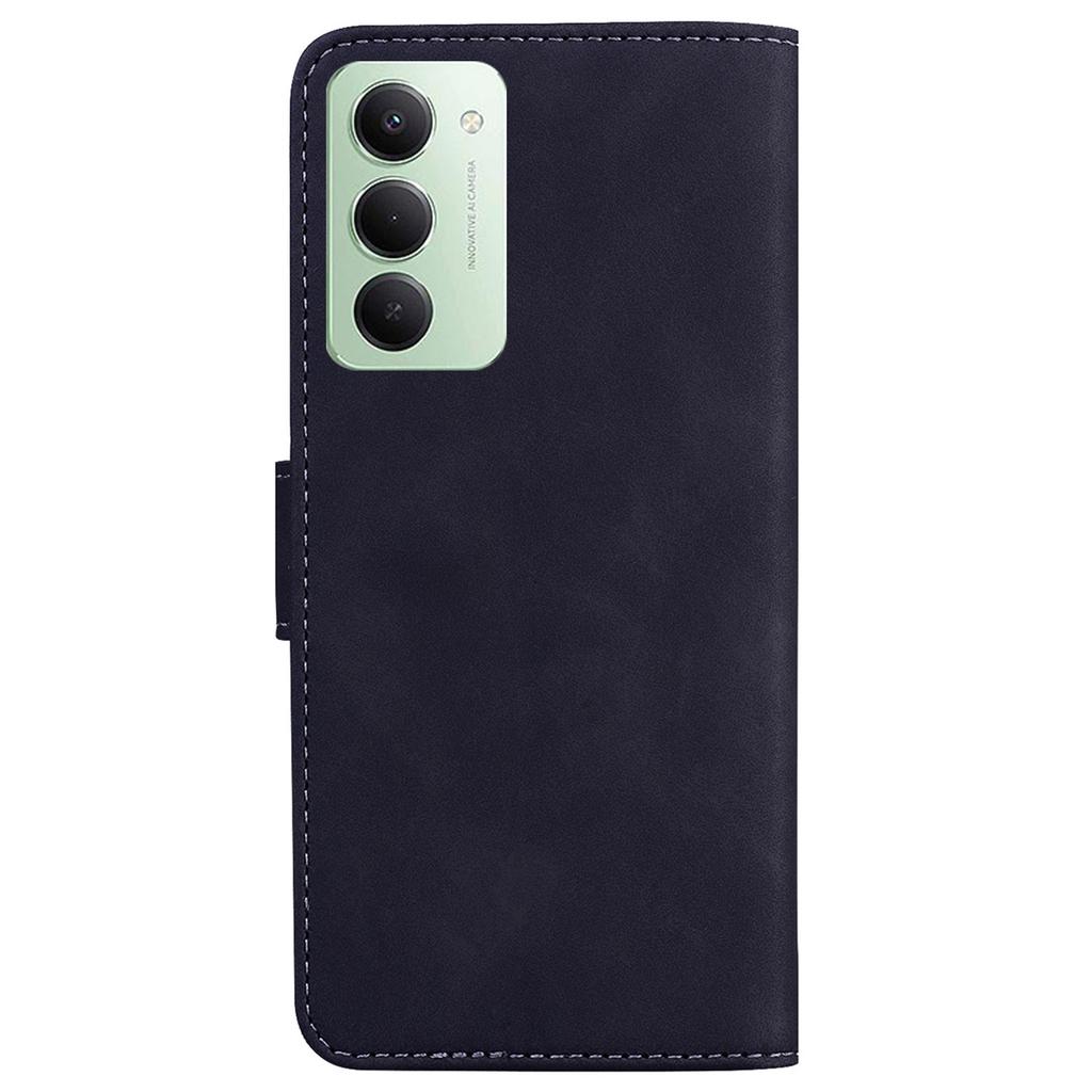 Pro Xiaomi Redmi 15 4G (EU) (171 mm) Pouzdro Jednobarevná Kožená Peněženka Kryt na Telefon