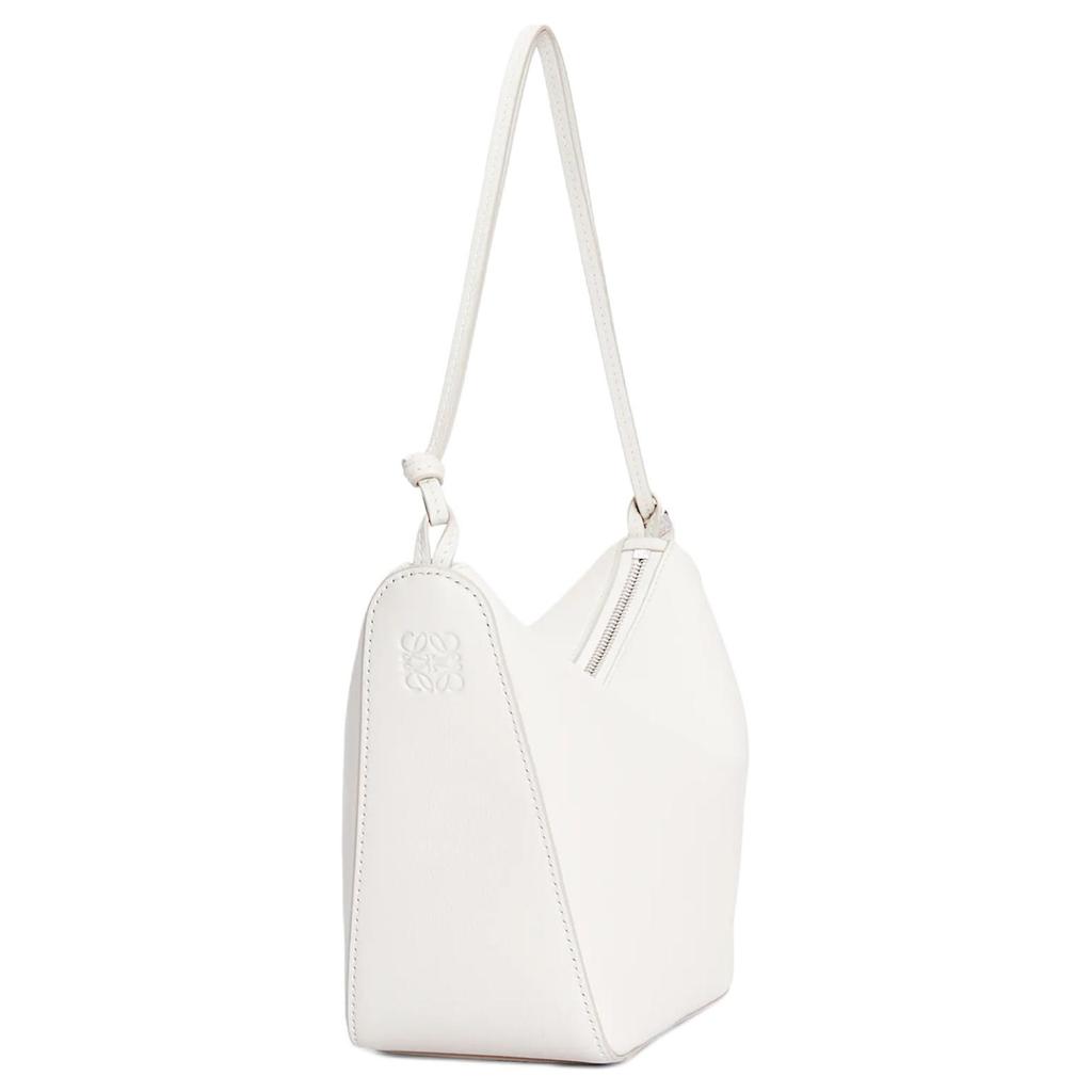 Loewe Hammock Hobo Mini Soft White Women Shoulder_bags A538G13X01-9567