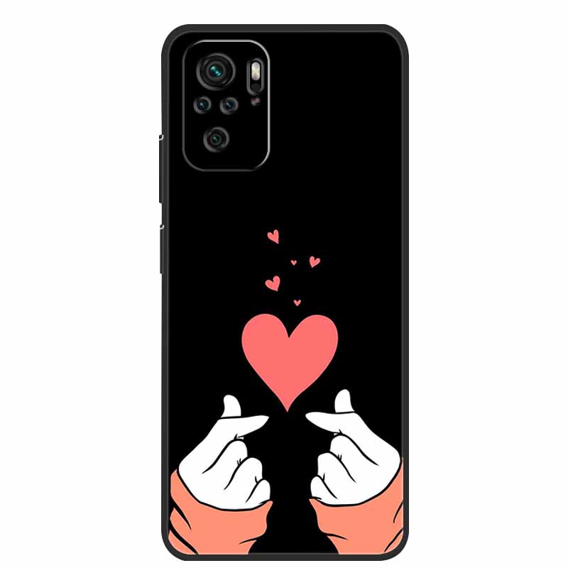 Für Xiaomi Poco M5s Hülle Luxus TPU Weiches Silikon Handy Rückseite für PocoM5s Stoßfest Blumen Niedliche Cartoon Blumen Neue Hülle