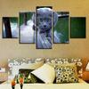 5 Pieces Animal Cute Cat Scenery Paintings Modular Pictures Canvas Modern Wall Art Decor For Living Room HD Print Artworks Frame No Frame