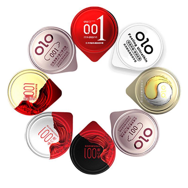 OLO 10-Pack Ice & Fire Condoms for Adults - God/Goddess Pleasure Series