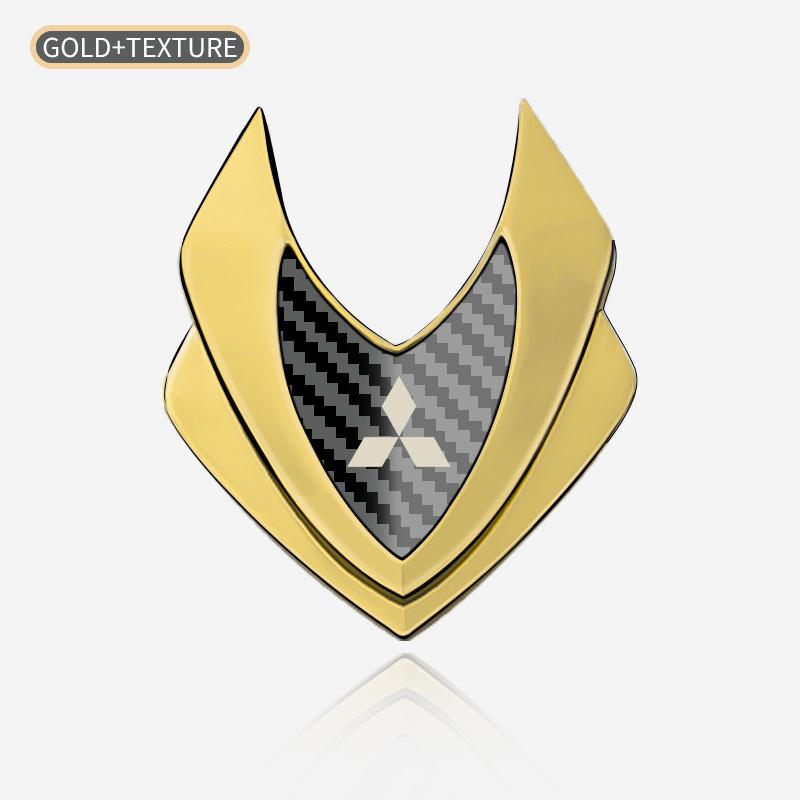 rlsh8 Car Shield Styling Emblems Logo Decals Sticker For Mitsubishi Outlander ASX Eclipse Pajero Lancer EVO Delica L200 Mirage Triton