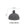 Creative Black Volcanic Stone Art Tableware, Dry Ice Sushi Plate, Cold Plate, Unique Cement Honeycomb Coal Spherical Plate