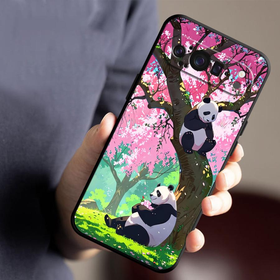 Cartoon Cute Panda Funda Phone Cover Case for Google Pixel 10A 6a 10 9 Pro XL 8a 9a 7a 6 7 8 Pro