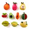 10 Stück Obst Kühlschrankmagnet Durian Avocado Birne Figur Harz Kühlschrank Whiteboard Aufkleber DIY Dekoration Küchenzubehör