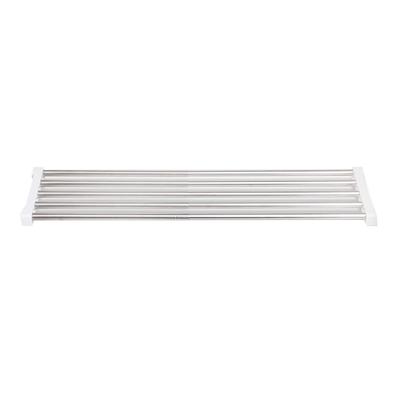 Expandable Closet Storage Rack 25?40cm Adjustable 24cm Wide Stainless Steel Nail Free Installation