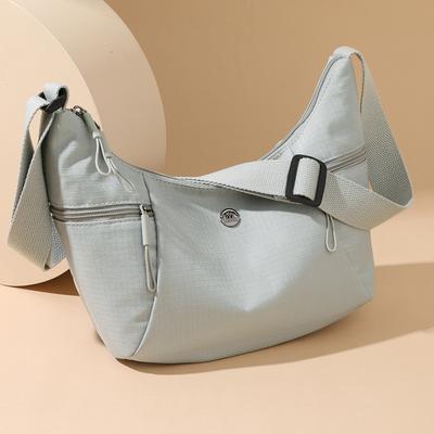 Leichte Nylon-Hobo-Tasche für Damen - Verstellbarer Träger, lässige Umhängetasche