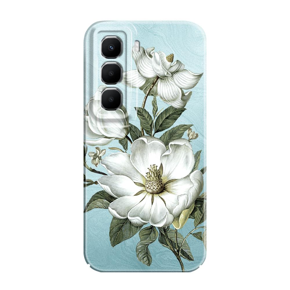 Gorgeous Magnolia Phone Case For Infinix Hot 60 60I 40 30I 12 10 Note 50 30 Pro Plus Play 4G 5G Film Hard Cover