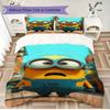 Classic Minions Printed Bedding Set 3PCS Cartoon Character Duvet Cover Pillowcase For Children Teens Room Home Decor
