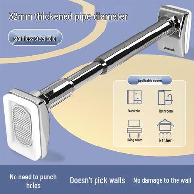 No-Drill Telescopic Stainless Steel Multi-Purpose Rod