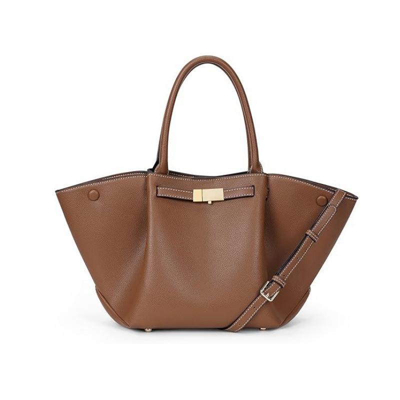 Сумка-тоут из натуральной ПУ кожи для женщин, винтажная сумка через плечо с дизайном крыльев, вместительная ретро-сумка 40x15x34cm темные хаки