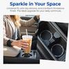Car Cup Holder Coasters, Bling Cup Holder Insert Coaster Car Interior Accessories-2.75 inch Silicone Anti Slip Car Coaster-Universal (Pack of 2)