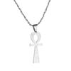 Stainless Steel Egyptian Ankh Cross Ancient Symbol Of Life Egypt Eye Neckalce Pendant Jewelry