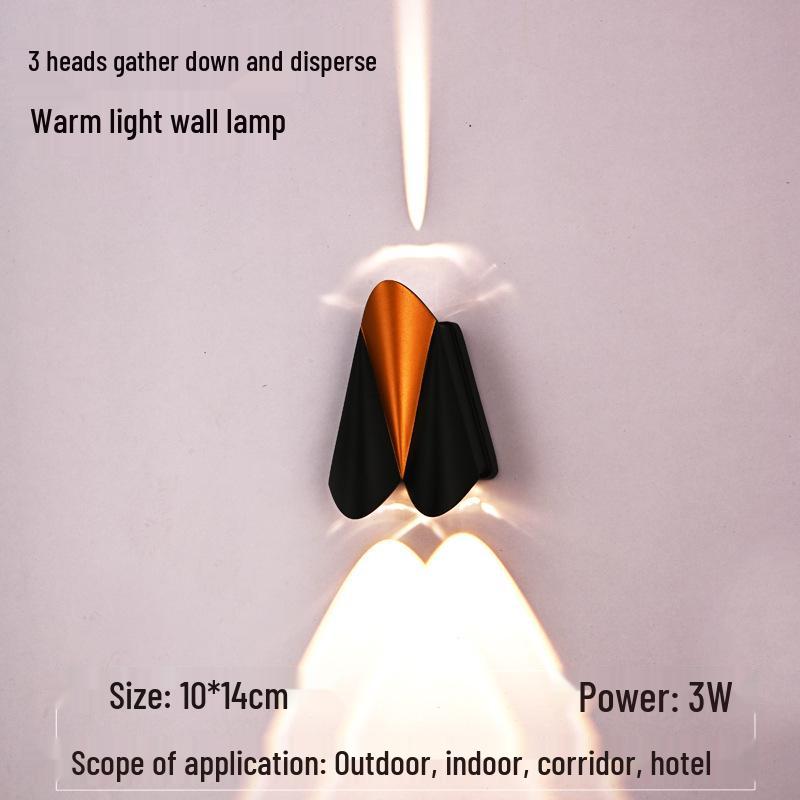 Airplane Series Outdoor Minimalist Wall Light for Villa, Courtyard, Balcony, Corridor, Aisle, or Stairway