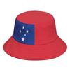 Cappelli da Pescatore Samoa Personalizzati Nome Numero Logo Squadra Cappello a Secchiello Viaggio Paese Nazione Occidentale Stampa Bandiera Samoana Foto Copricapo