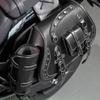 1 Pair Motorcycle Tool Bag Retro Punk Saddlebag Waterproof PU Side Bag Travel Luggage Bag Over Saddlebag
