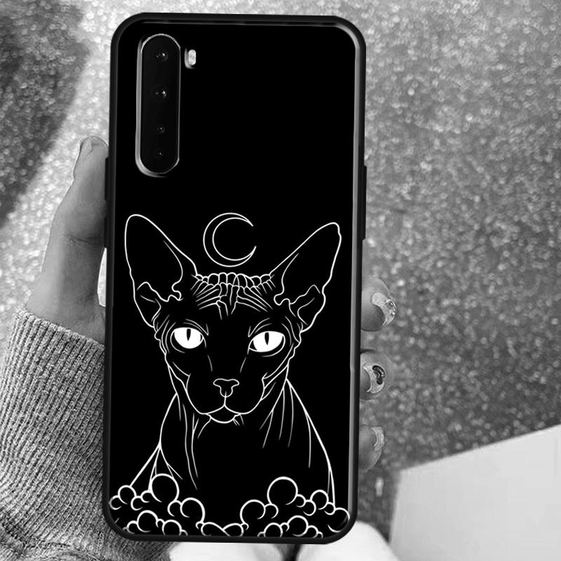 Sphinx Cat Printing Drawing Case For OnePlus 13T 10T 8T 10 Pro 15 13 12 11 15R 13R 12R Nord CE 5 2 3 4 Lite N20 N30 Coque