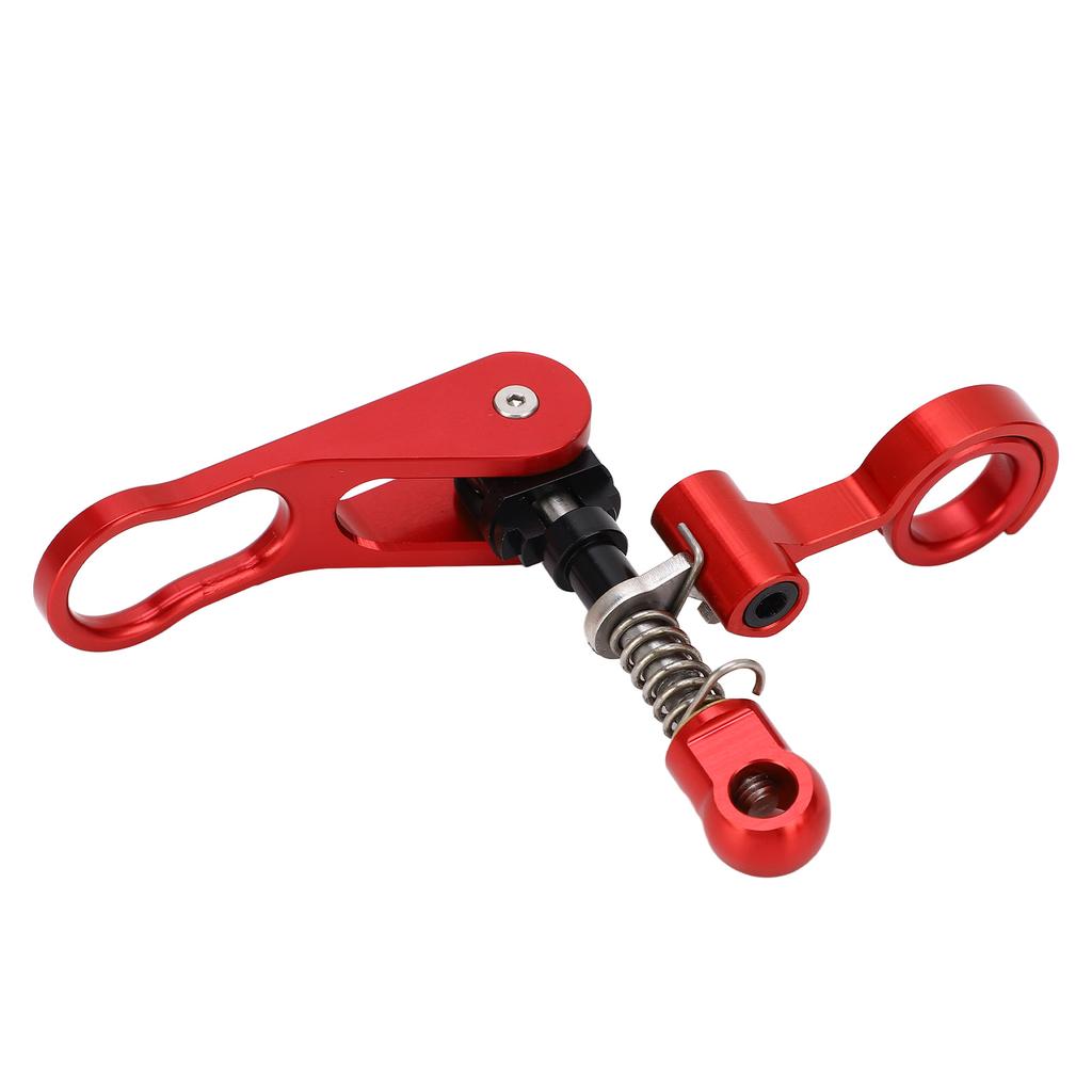 Quick Release Bike Seatpost Clamp Handle And Rear Frame Clip Aluminum Alloy for Brompton Folding Bike Anodize Red
