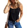 Women's Solid Color T-shirt Vest Slub Sexy Fashion Twisted Buckle Vest Women