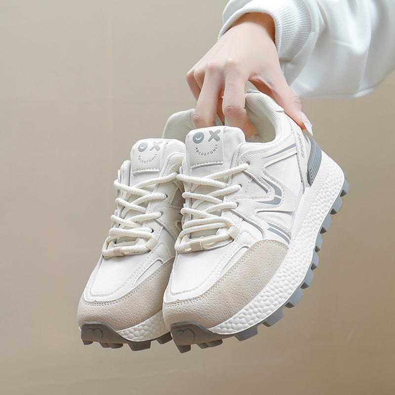 

Женские повседневные кроссовки Forrest Gump 2024 года выпуска — спортивные кроссовки в корейском стиле на толстой подошве 6103 40 серый