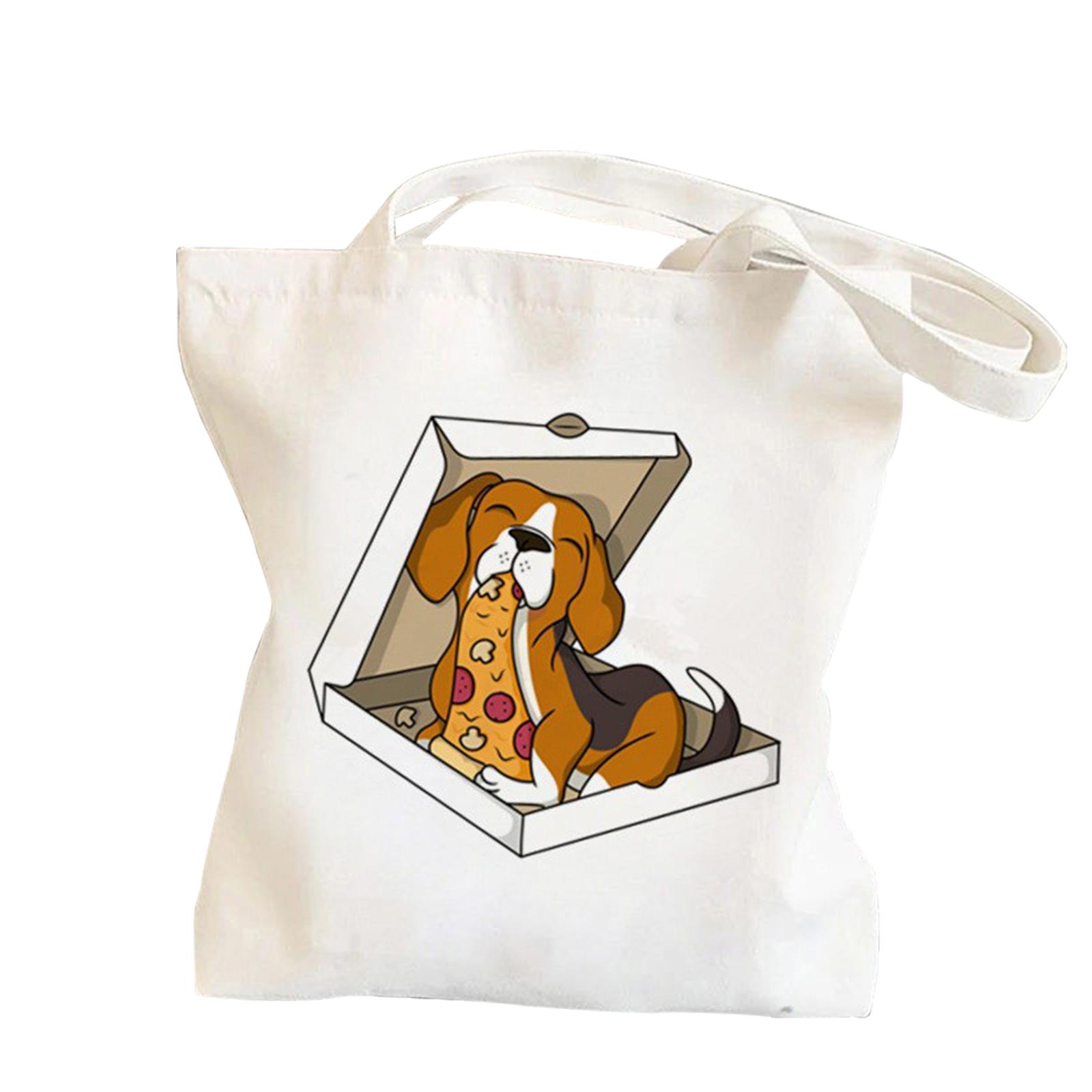 

Printed Canvas Bag, Single-shoulder Bag, Student Fashion Hand-held Shopping Bag. One Size белый