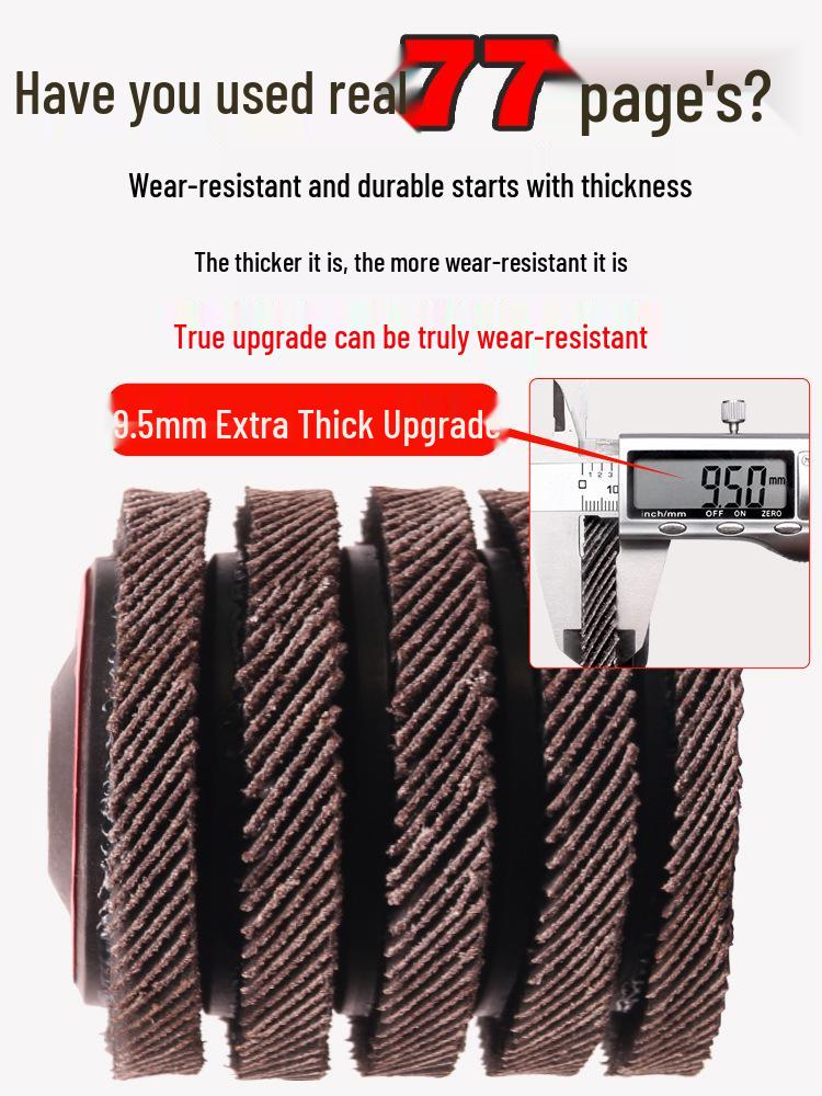 Flap Disc for Angle Grinder, Metal & Stainless Steel Polishing, Thousand Leaf Sanding Wheel