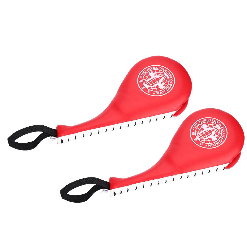 Boxing Taekwondo Karate Kick Punching Training Target Soft PU Sponge Pad Adult Children (Red)