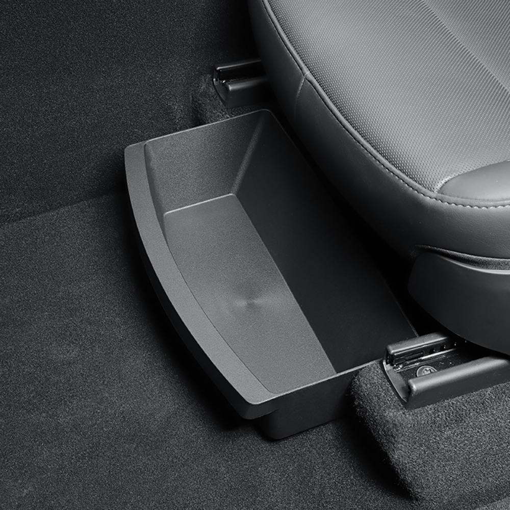 TESY For Tesla New Model Y Launch Juniper Standard Premium and Performance Front Seats Under Seat Drawer TPE Storage Box