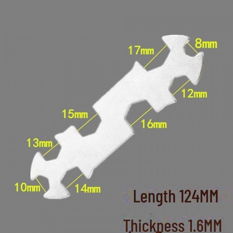 Multifunkční sprchový klíč z nerezové oceli