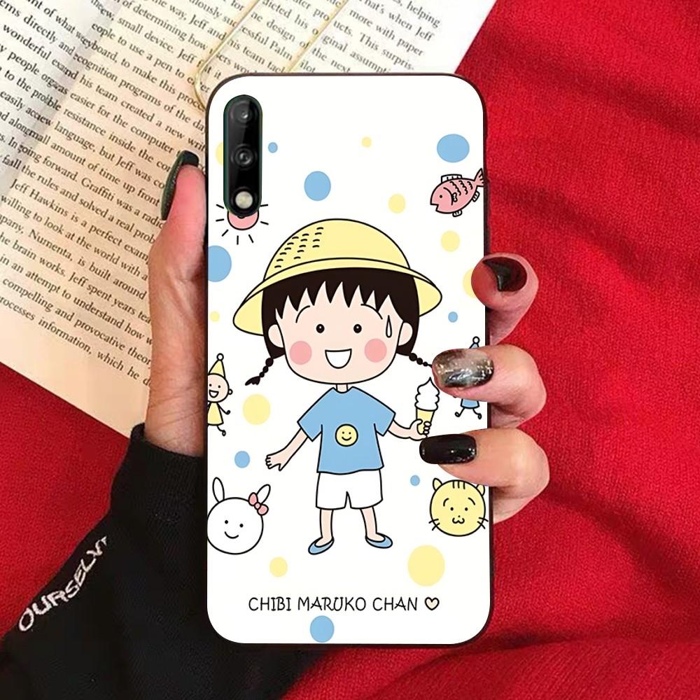Cartoon Chibi Maruko Chan Phone Case For Huawei Honor 10 lite 9 20 7A 9X 30 50 60 70 pro plus Soft Silicone Cover