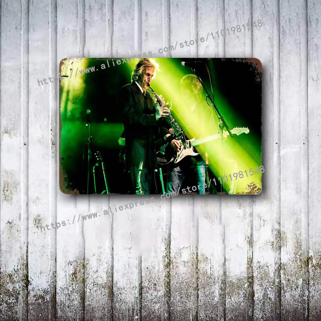 Dire Straits Band Metall Deko Poster Vintage Blechschild Metallschild Dekorative Plakette für Pub Bar Man Cave Club Wanddekoration