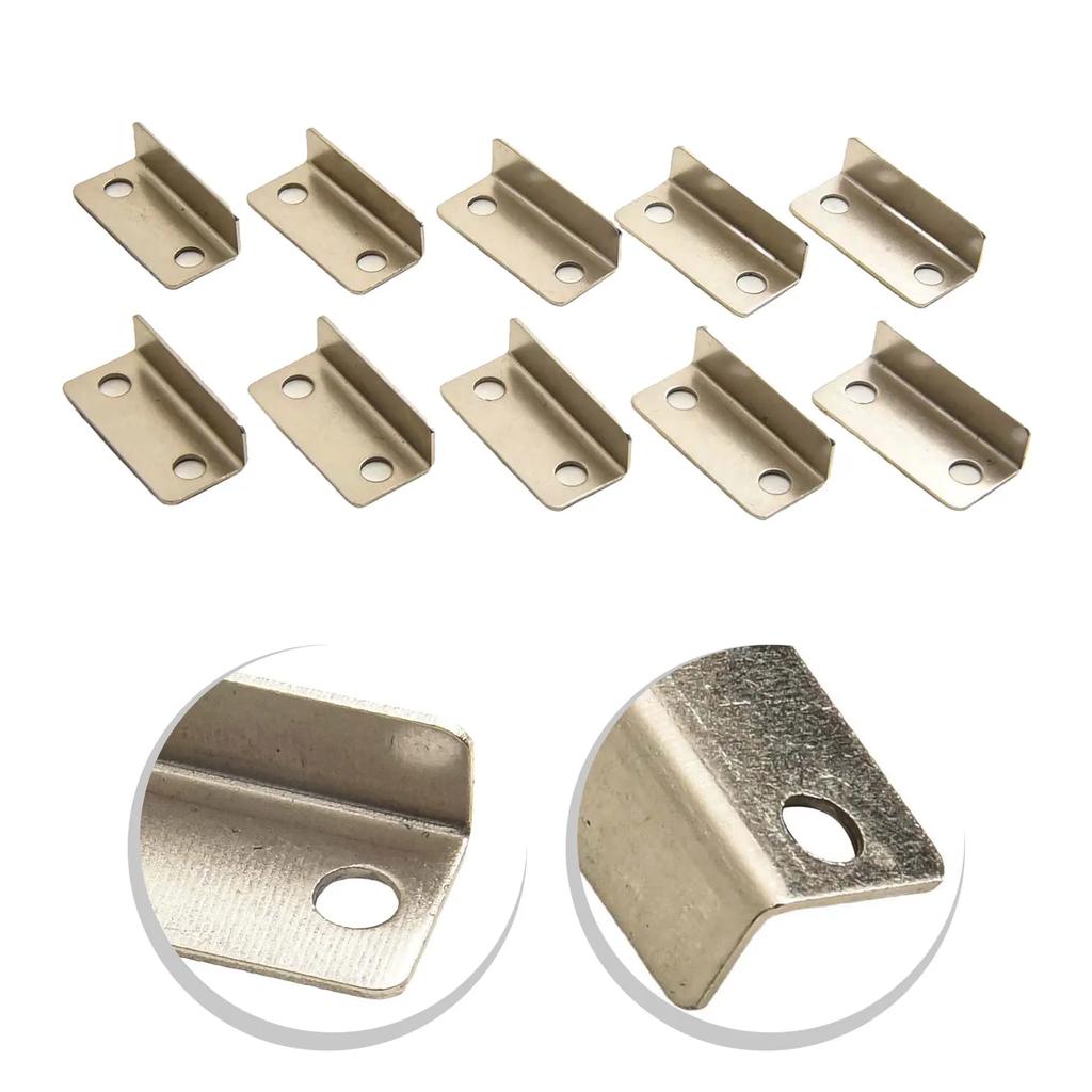 10 PCS L Shape Corner Bracket Metal Right Angel Brace For Shelf Support Board Connect Drawer Shelf Wall Bracket Hardware