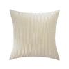 Supersoft Corduroy Cushion Cover Solid Striped Throw Pillow Covers Decorative Pillow Case for Sofa Bed Living Room Decoration