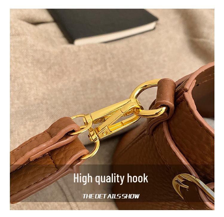 Korean Minimalist Women's High-End Bucket Bag: Versatile, Stylish Niche Design New Crossbody Fashion Accessory