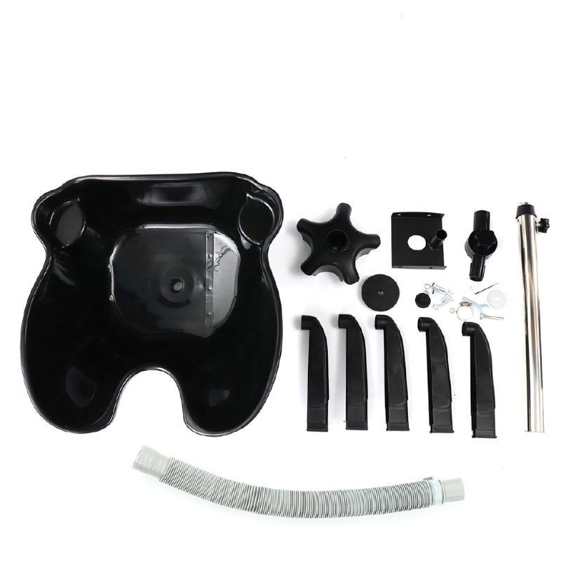 Heigh92-130 Cm Adjustable Hair Washing Salon Basin Shampoo Bowl Sink Drain Hose Stand Holder Home Bathroom Fixture for Sick Elder