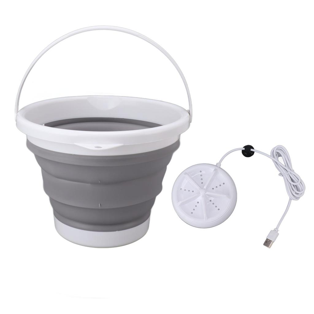 10L Portable Mini Washing Machine Folding Small Washing Machine for Underwear Socks Travel Dorm 5V