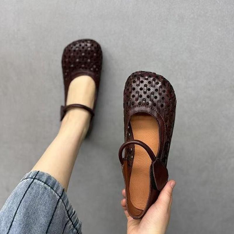 

Модные балетки Женская обувь Повседневная модная обувь Неглубокие лоферы Летние женские сандалии Тренд 2025 Спорт Ходьба Удобные Женские Zapatos 40 тёмно-рыжий